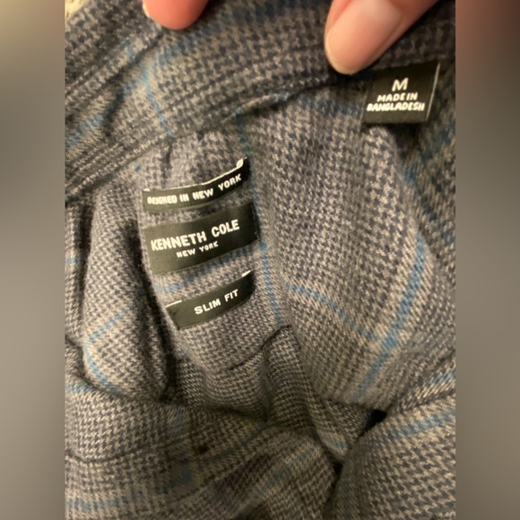 Men’s Kenneth Cole Slim-Fit long-sleeve shirt Size M - Picture 3 of 5